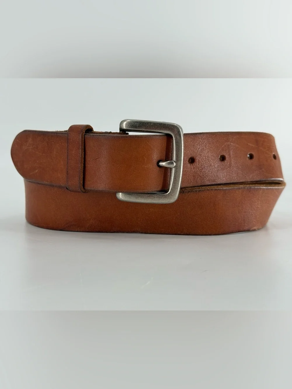 American Eagle Vintage Tan Brown Leather Belt 40